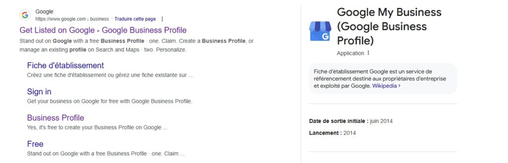 Google Business Profile anciennement Google My Business