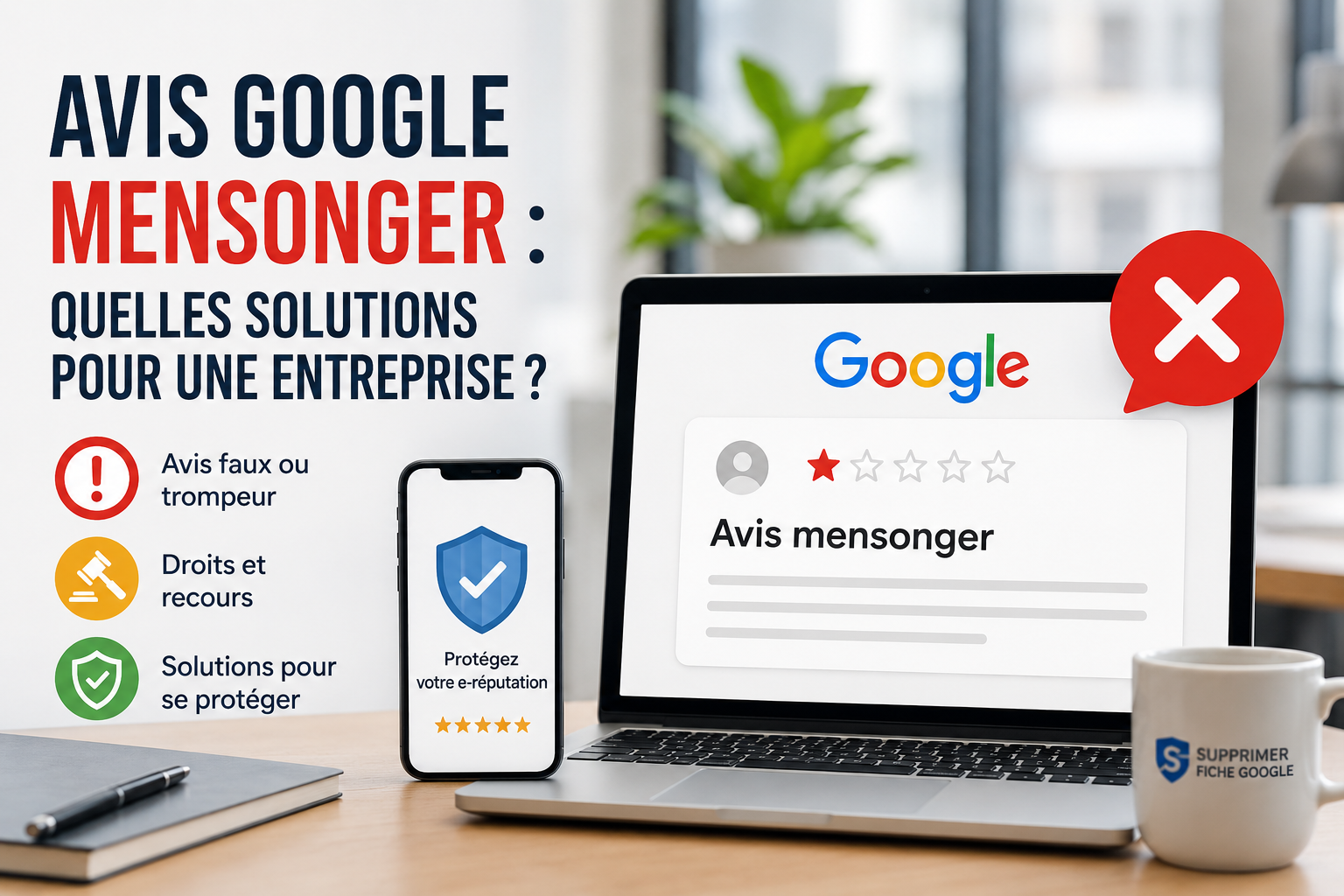 Avis Google mensonger